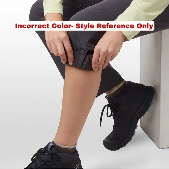 Prana Zion Halle Pant Tall Inseam, Cranberry, Size 4 Long (28 x 34) - Picture 7 of 16